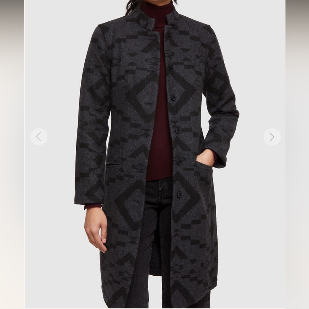 Overland Willow Southwest Wool-Blend Coat